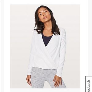 Lululemon full freedom white long sleeve. Size 8